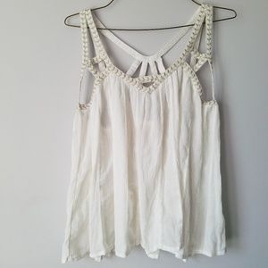 Anthropologie Linen Tank